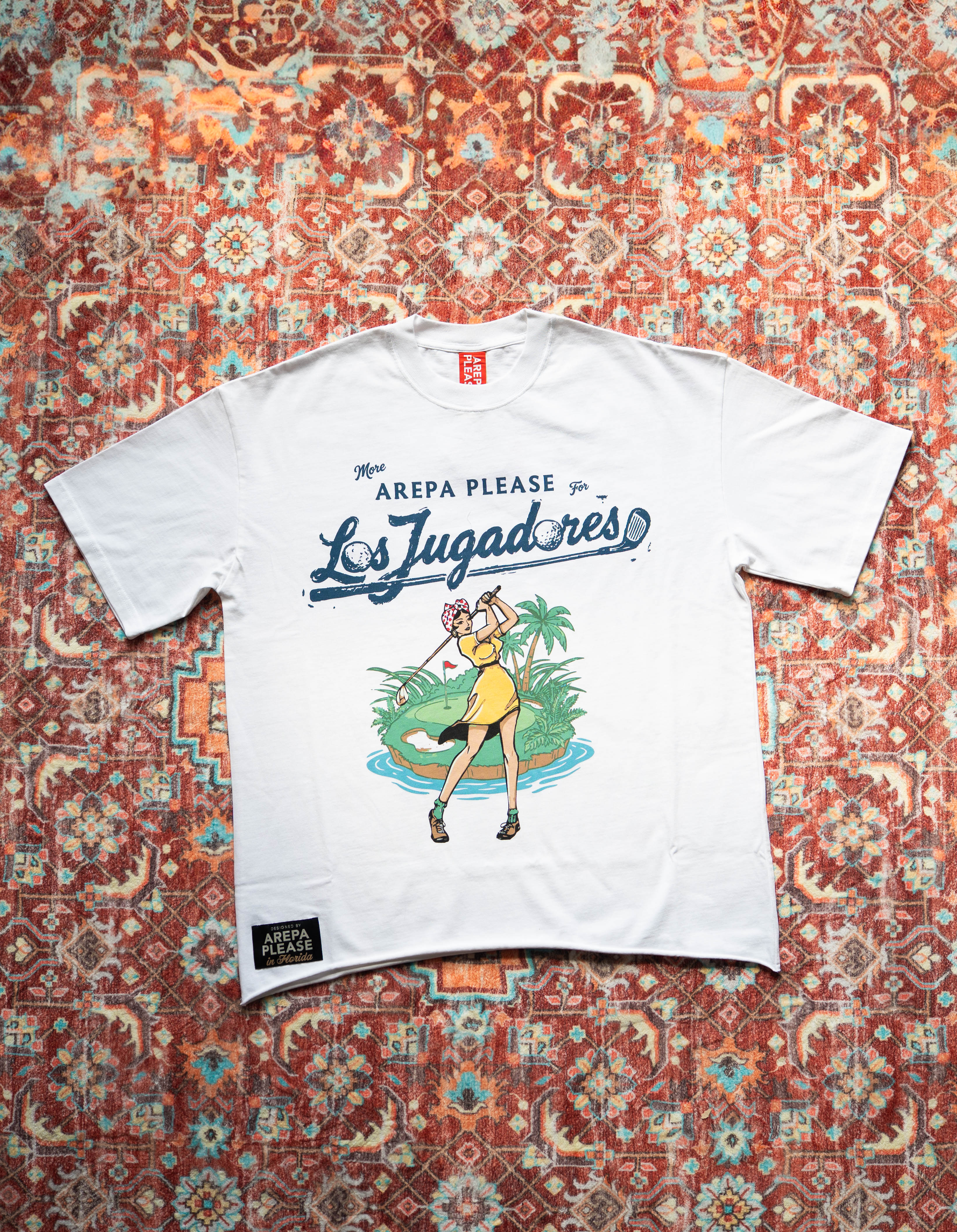 Los Jugadores Tee — Master the Swing Golf Shirt | Arepa Drip