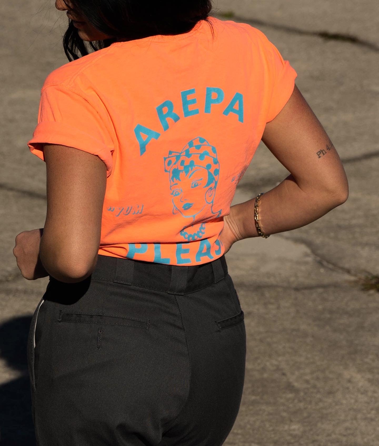 Arepa Please crew shirt