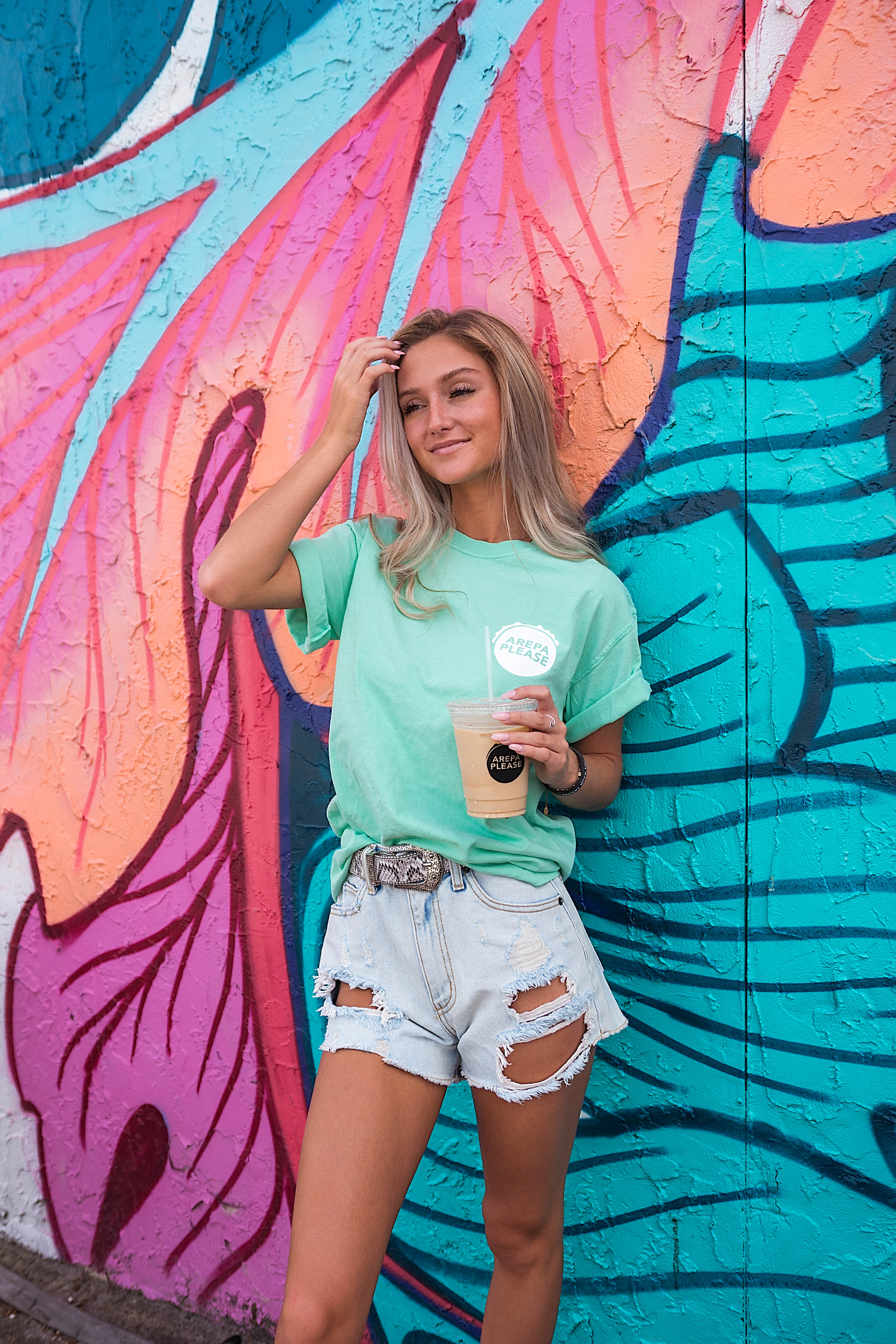 Arepa Please crew shirt