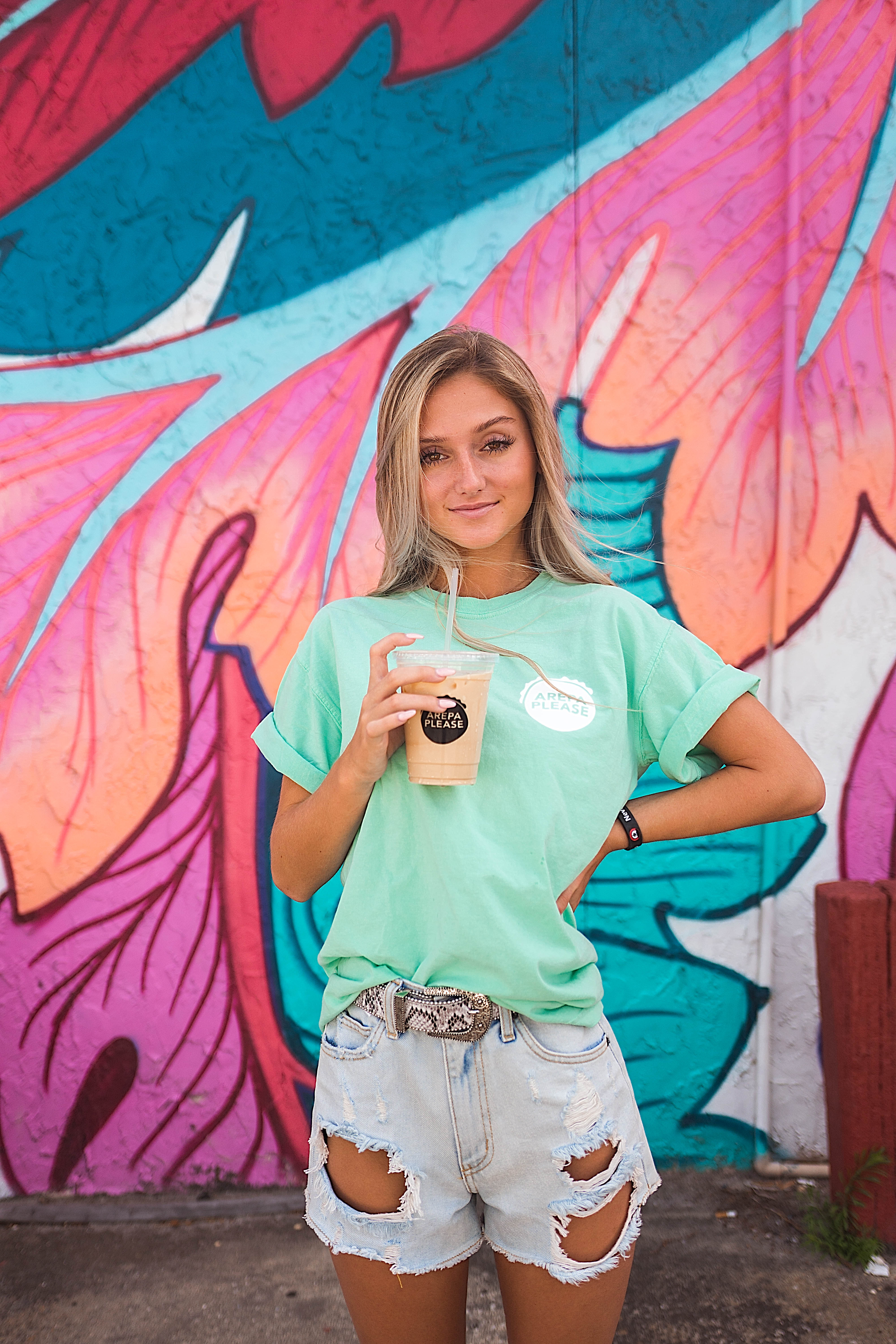 Arepa Please crew shirt