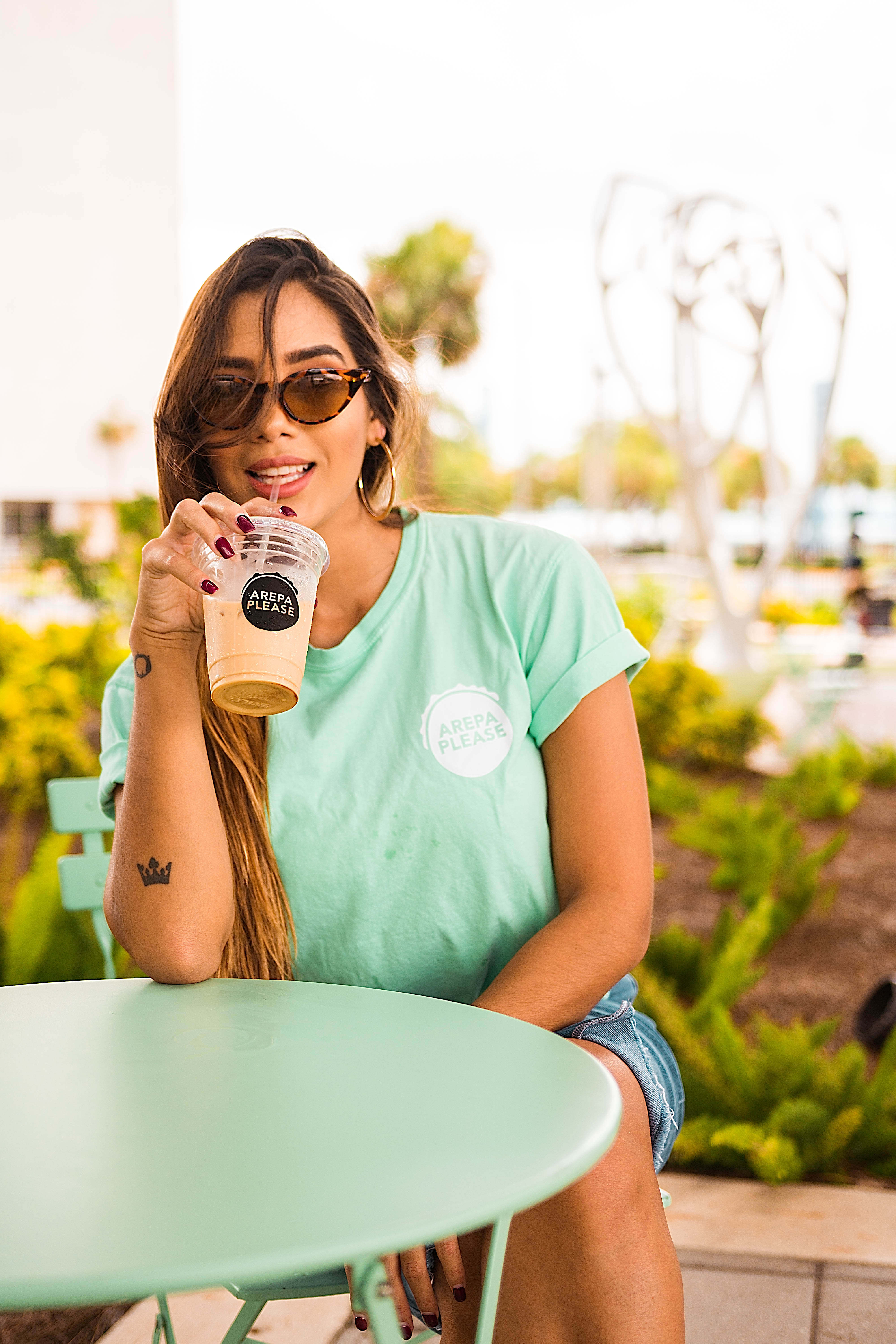 Arepa Please crew shirt