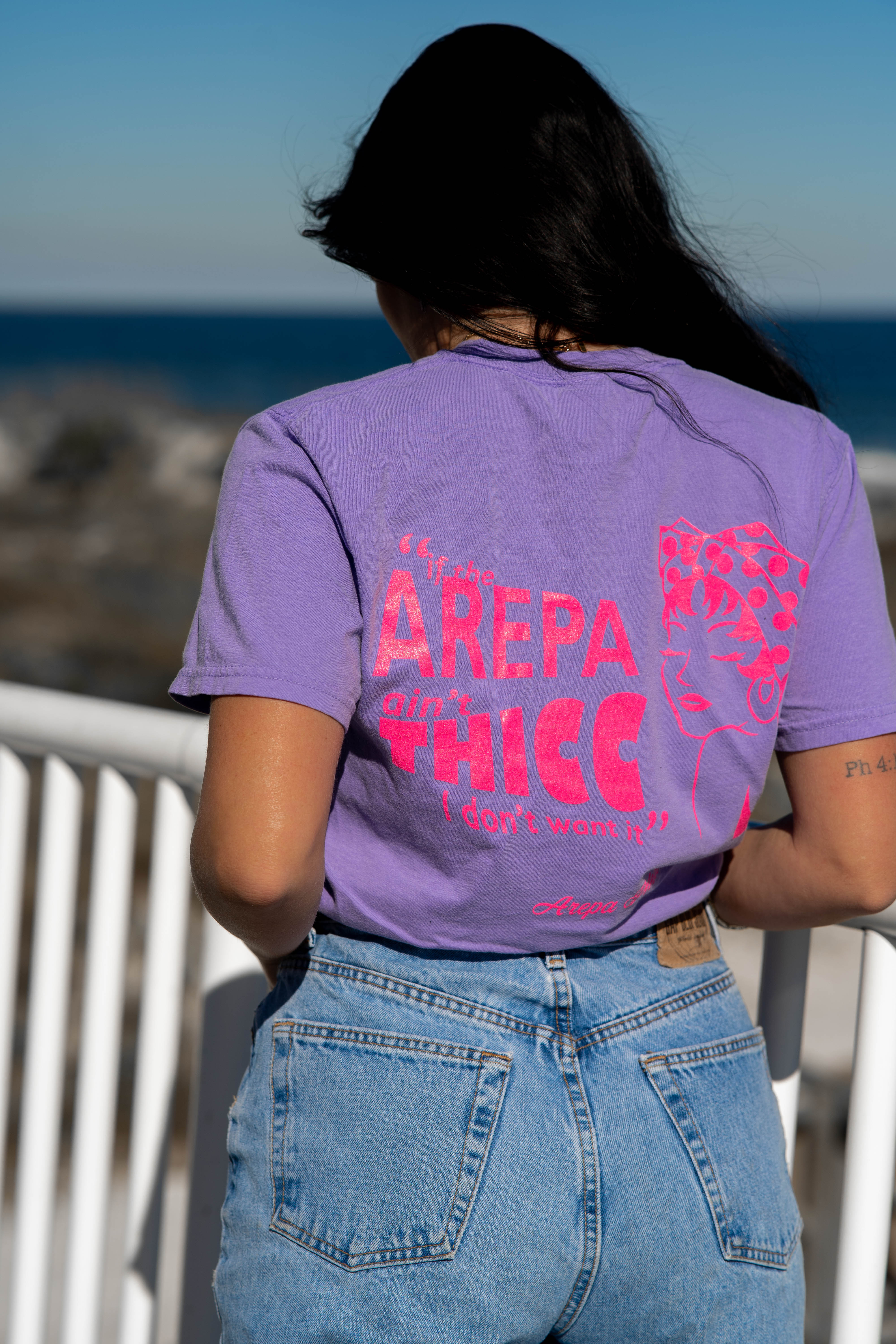 Arepa Please crew shirt